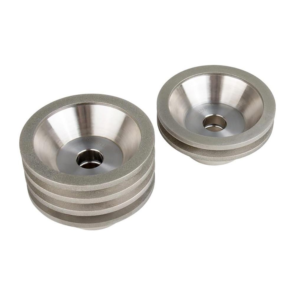 Muela Abrasiva De Copa De Diamante De 100 Mm Con Orificio De 20 Mm for Molienda De Superficie De Molde De Cerámica De Vidrio De Acero De Alta Velocidad De Carburo Cementado (1 PC)(Grit 600)