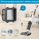 Zestaw 6 akcesoriów do odkurzacza Tineco iFloor 5/Floor One S5, części zamienne do akcesoriów do czyszczenia na mokro i na sucho, szczotki zamienne i filtry do akcesoriów Tineco (3 filtry, 2 rolki
