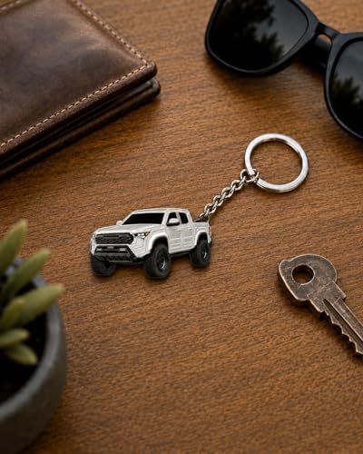 Image of Tacoma Keychain 2026 Tacoma Accessories 2016-2025 mods 4th Gen Cool Key Chain Fob Cover Toy Gift Truck