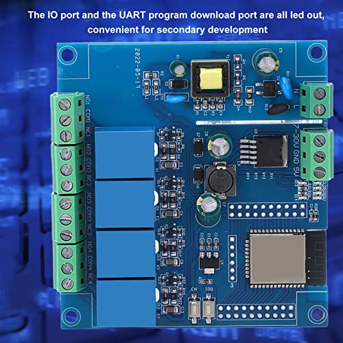 ESP32 Utvecklingskort med WiFi, Bluetooth och 4-vägs Relämodul