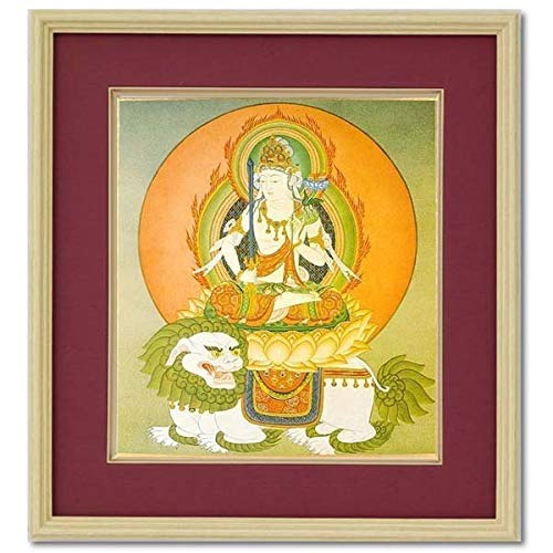 Amazon.co.jp: 『文殊菩薩 もんじゅぼさつ 84020』色紙にアート