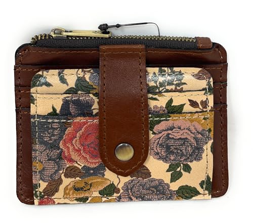 Image of Patricia Nash Leather Cassis ID Card Case Wallet, Natural