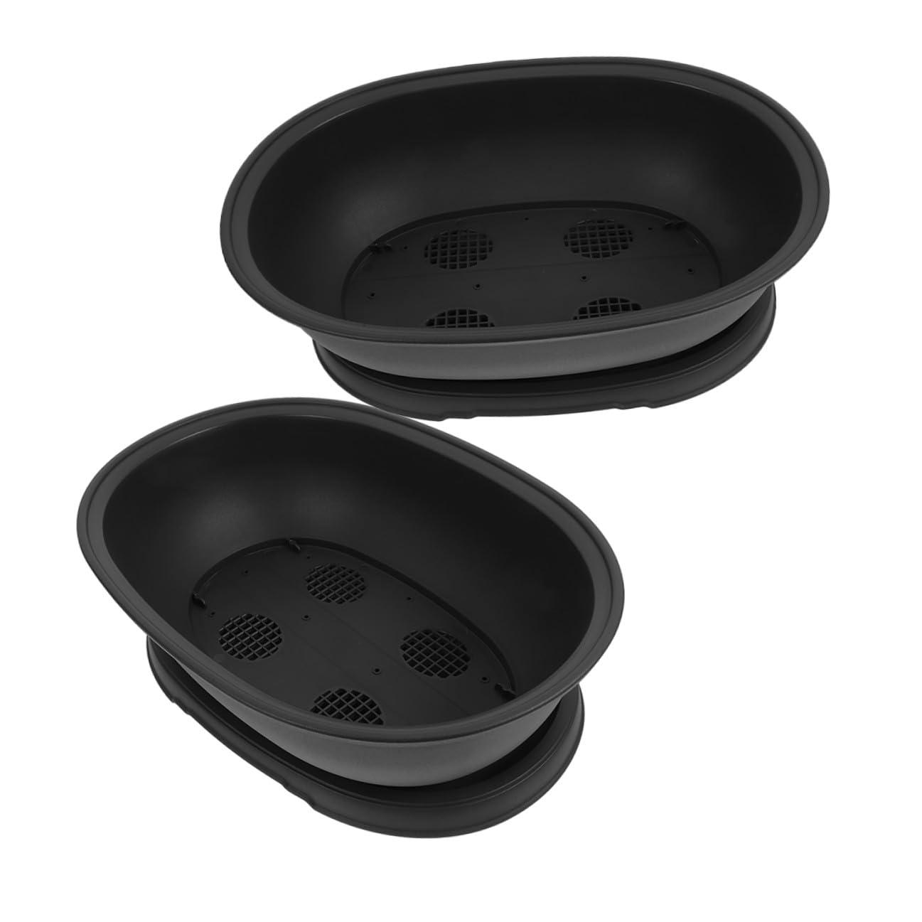 Pot plastique ovale pour plantes évitant les fuites d'eau sur vos meubles