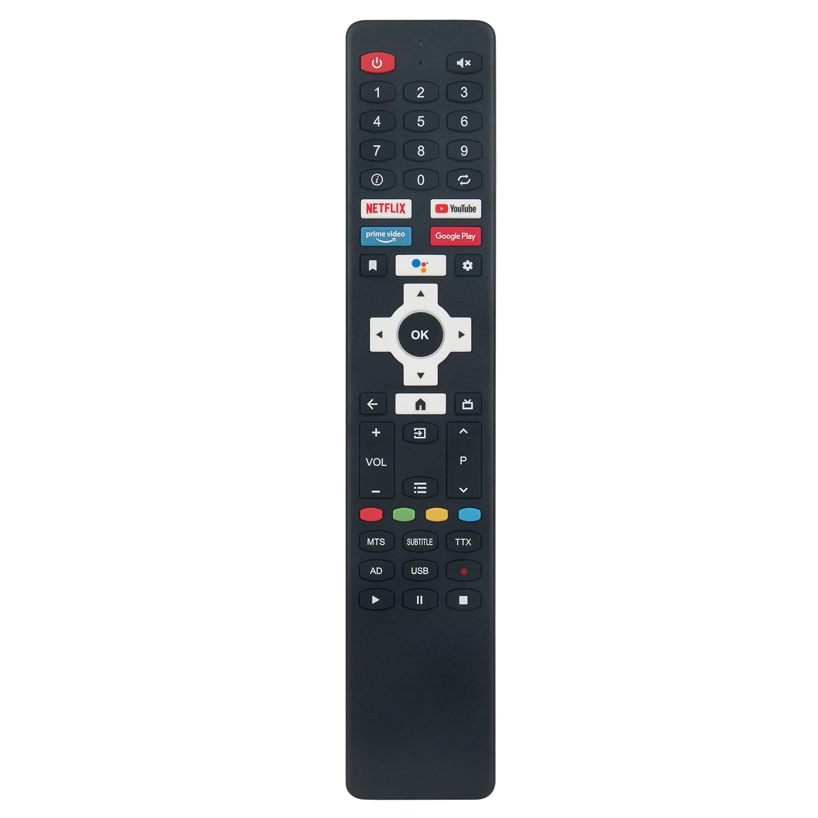 VINABTYReplacement Voice Remote Control Compatible with Karbonn Compatible with Sharp Compatible with Ecostar Compatible with Challenger TV Compatible with Vivax TV-32LE114T2S2 TV-43LE114T2S2