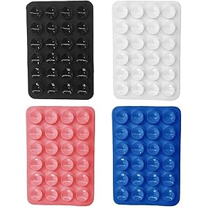 ALI SHIPPING Suction Phone Case Mount, Silicon Adhesive Phone Accessory for iPhone and Android, Hands-Free Fidget Toy Mirror Shower Phone Holder, Tiktok Videos and Selfies Multicolour