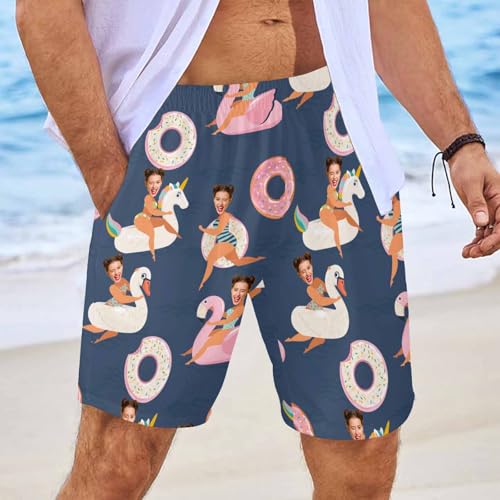 Custom Face Swim Trunks Personalized Picture Swim Trunks Men Customized Face Swim Short Funny Beach Shorts with Face2