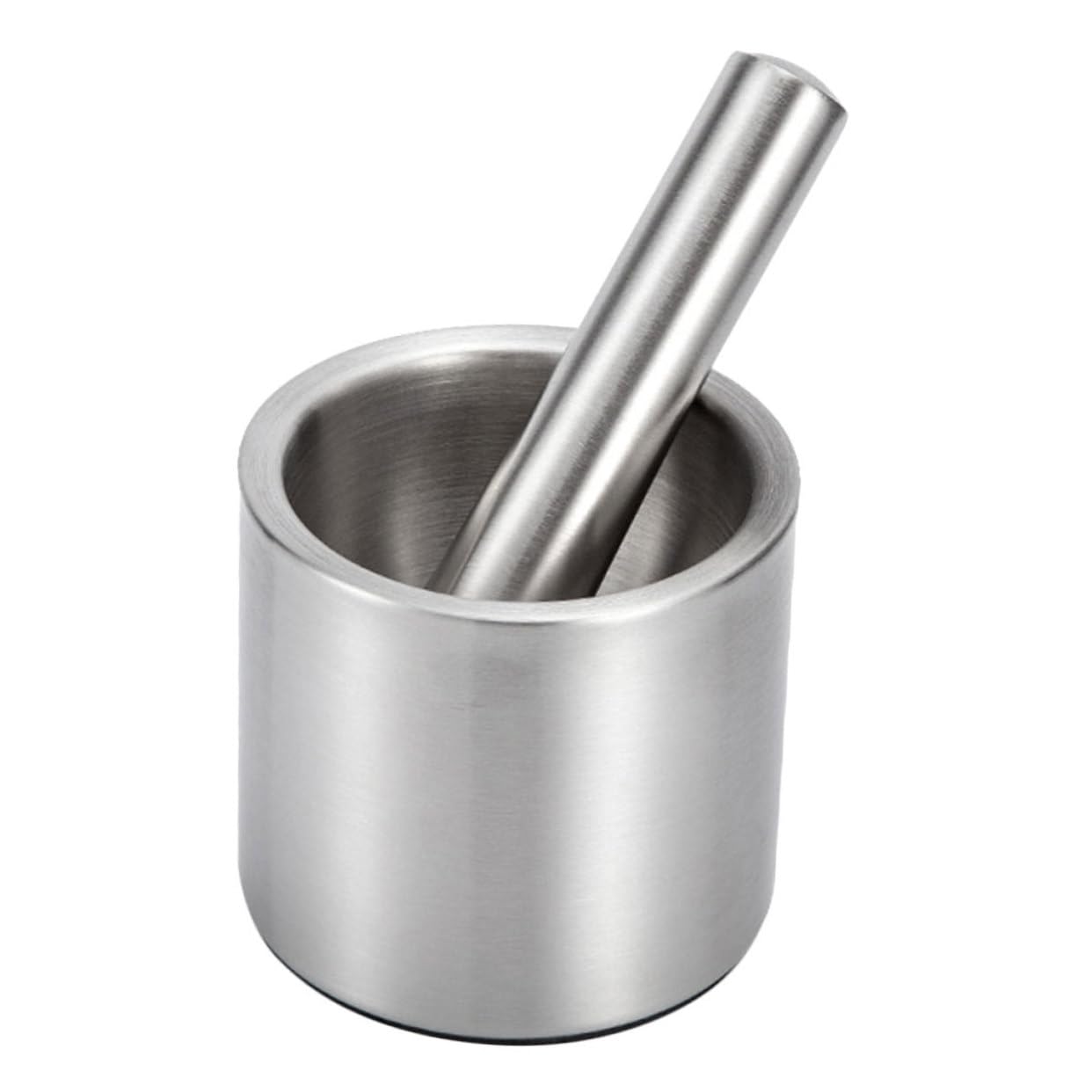 JECOMPRIS 1Set Stainless Steel Garlic Mincer and Crushing Tool Versatile Grinding Bowl for Spices and Nuts Compact Kitchen Gadget for Home and Restaurant Use