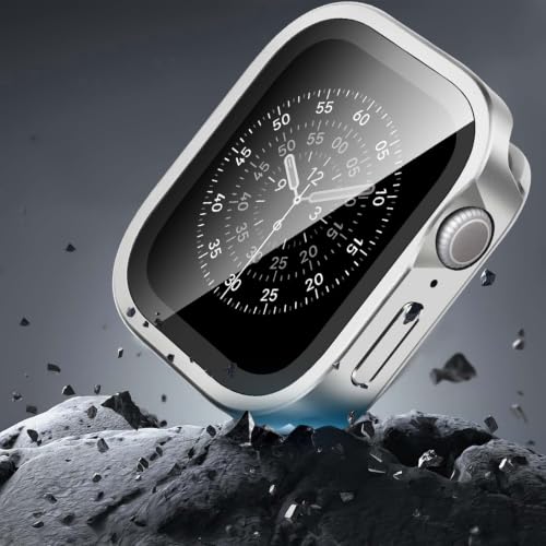 Funda de aluminio para iWatch 11 46mm plata con corte CNC y acabado premium 4