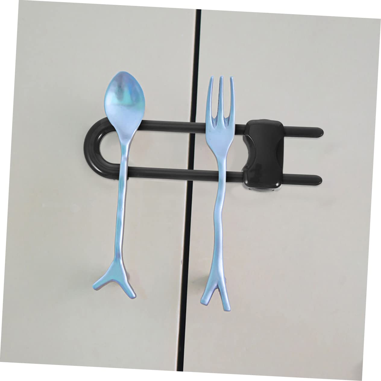 BESTonZON 12 Piezas Cerradura La Puerta Del Gabinete En Forma u Candados Para Cerraduras Abdominales Puerta Corrediza Candado Seguridad Bebé