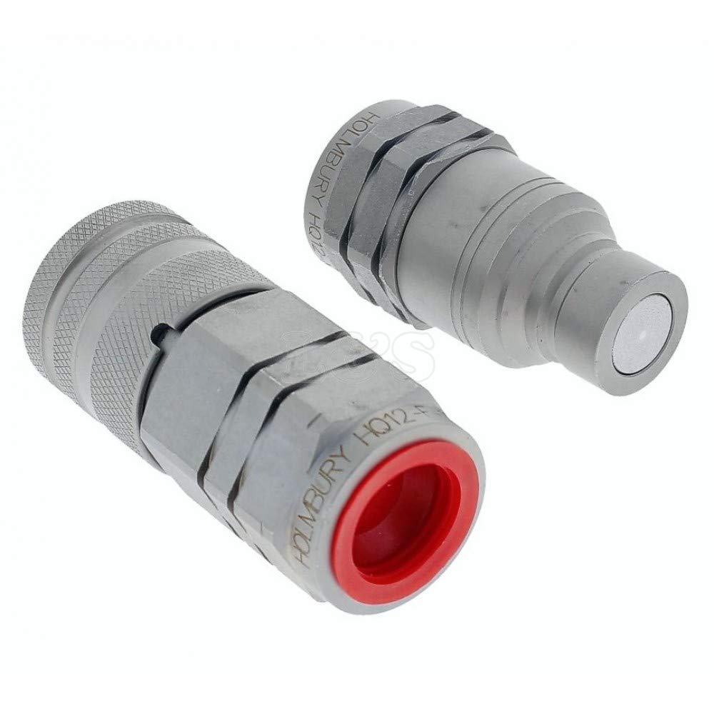 L&S Engineers Men's Hydraulic Flat Faced Coupling Set 3/4" Bsp