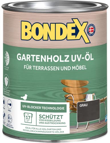 Bondex Huile - Bois uv-acéite 0,75 l Gris