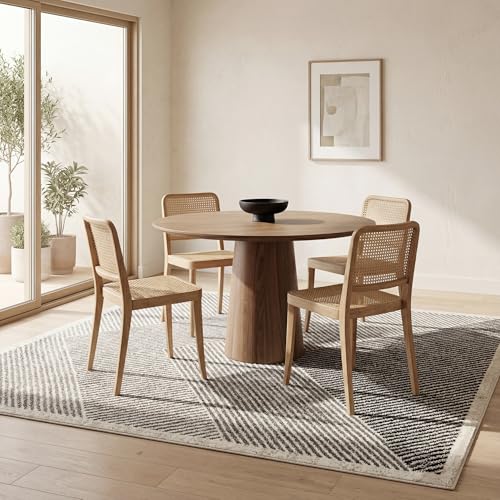 Tapete Decorativo nuLOOM Charline Gris 8'10" x 12' miniatura 4