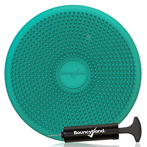 Image of Bouncyband - Wiggle Seat - Green, 13 inch D - Large Sensory Cushion for Kids Ages 6-18+ - Promotes Active Learning, Improves Student Productivity, Includes Easy-Inflation Pump