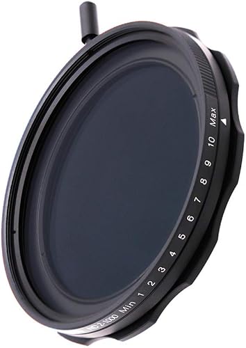 Filtro ND variable de 2.441 in, S-Pro MRC de 16 capas de nano revestimientos, más de 10 paradas ND2-ND1000 graduado de ajuste continuo, kit de paño