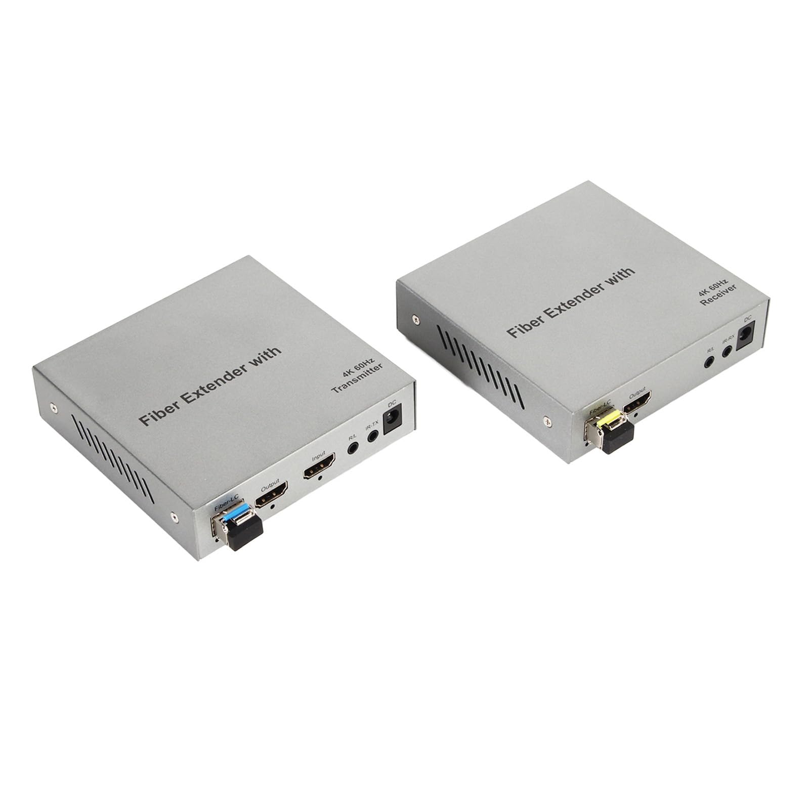 Extender In Fibra Ottica HDMI 4K KVM 20KM - Ricetrasmettitore Con Audio E IR, Spina UE - 2