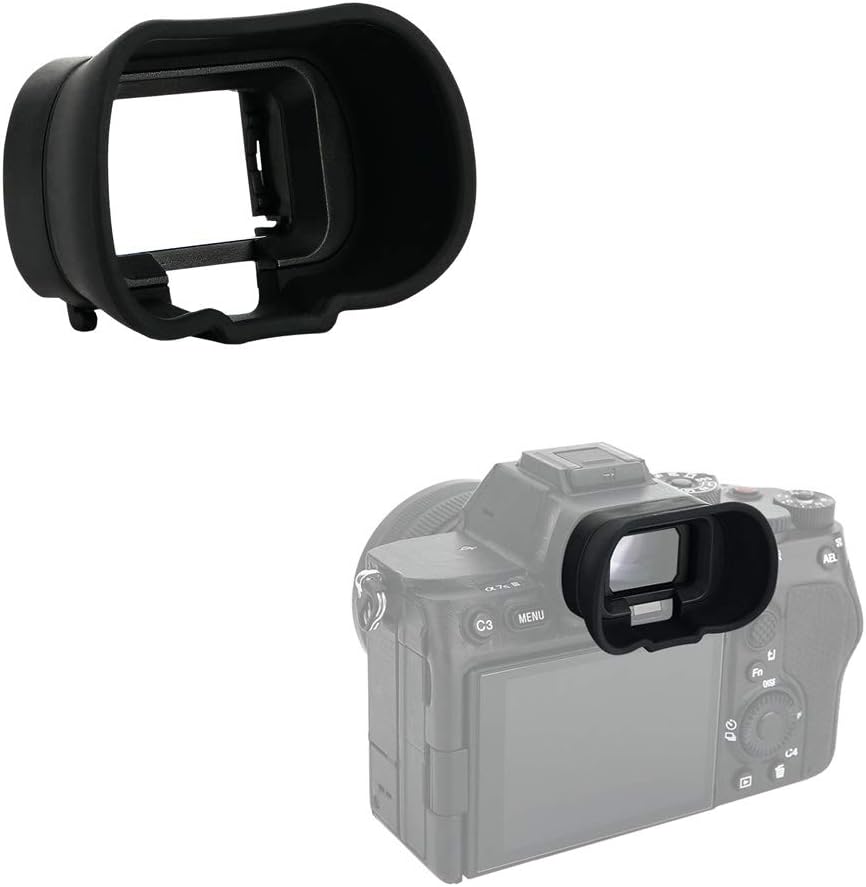 Soft FDA-EP19L Eyecup Eye Cup Viewfinder Cover for Sony A7V A7 V A7IV A7 IV A7RV A7R V A7R5 A7S III A7SIII A7S3 A9III A9 III A1 Alpha 1 Cameras, Long Extended Rubber Eyepiece Replace Sony FDA-EP19L