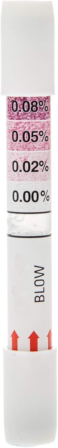Think Twice Single-Use Breathalyzer - 30 Count - Disposable Alcohol Test 0.00% - 0.08% BAC