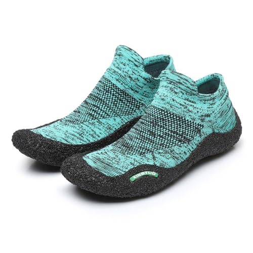 Sim Racing Shoes for Men Breathable Lightweight Slip On Barefoot Driving Simulators Shoes Comfort Wear House Slipper Socks with Enhanced Grip Non-slip Sole for Game Cockpits Karting Gaming Gym (Green,4)