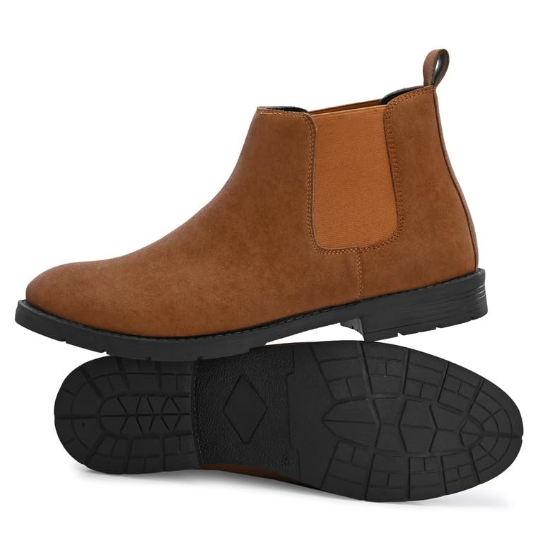 Image of Men's Black Chelsea Boots - Premium Matte Finish Slip-On Casual & Formal Shoes