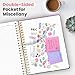 Large Spiral Lined Notebooks for Work with Removable Dividers & Tabs, 8.5