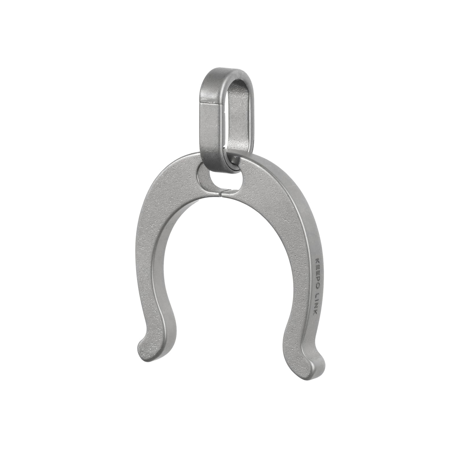 KEEPO LINK Titanium Water Bottle Holder Carabiner for Backpack, Belt, Keychain | Quick Release Water Bottle Clip for EDC & Outdoor Hiking & Climbing, Universal Fit for Most Bottles (without carabiner)
