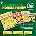 Honees Filled Honey Lemon Cough Drops- Filled with Honey, Menthol, Lemon and Eucalyptus - Nothing Artificial -Natural Sore Throat Lozenges- Non-GMO (1 Pack – 20 Drops)