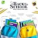 Rosmonde 5 Pack Composition Notebook Wide Ruled, 200 Pages (100 Sheets), 9-3/4x7-1/2, Notebooks for Work, Back to School Supplies, Hard Cover Composition Books, Notebooks for Women, Colors May Repeat