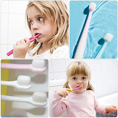 Toyvian 2Pcs Bebê Criança Escova de Dentes Infantil Formação Escova de Dentes Escova de Dentes de Ce