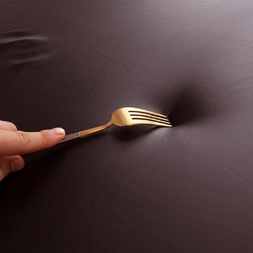 Miniatura 5 de KWLOVER Juego de 6 fundas impermeables para sillas de comedor de piel sintética, extraíbles y lavables, protectores elásticos para sillas de cocina