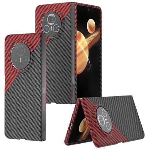 UPIKIT Carbon Fibre Flip Case for Huawei Honor Magic V3 Cover