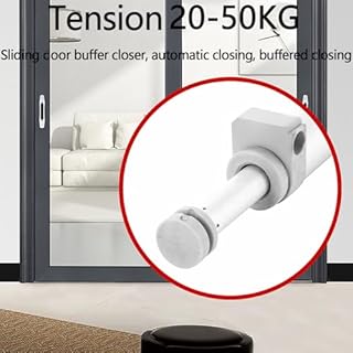 Self-Closing Sliding Door Closer, Slideback Sliding Door Closers with 2-Speed Adjustable Closing Speed, Pulling Force Up to 30kg/80kg and Door Widths from 29.5 to 51", for Kitchens, Bathrooms
