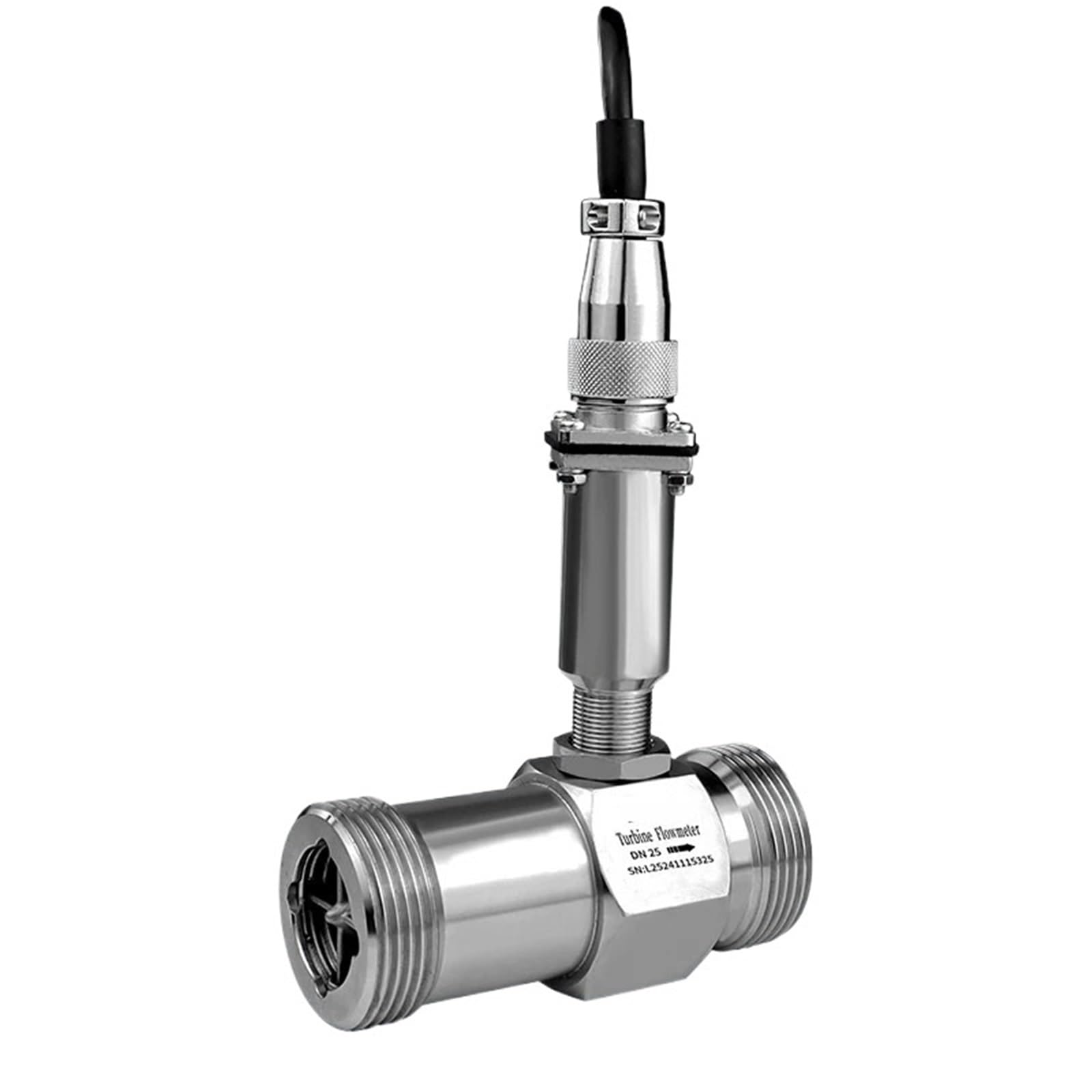 1 x rejestrator danych przepływomierz turbinowy 2 cale RS485 i impulsy i 4-20 mA(DN50-4-20mA-SS316)