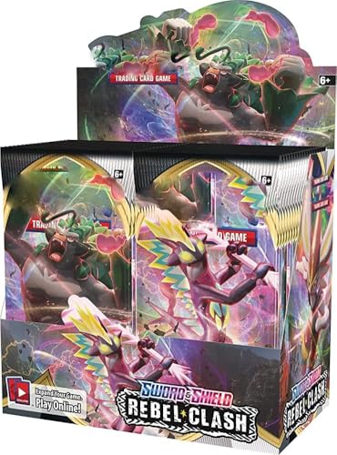 Image of Pokemoon TCG 50 Cardds Bundle | 5 Packs of 10 Random Collectible Trading Cardds | Surprise Cardd Set for Kids & Collectors (Rebel Clash 5 Pack 50 Cards)