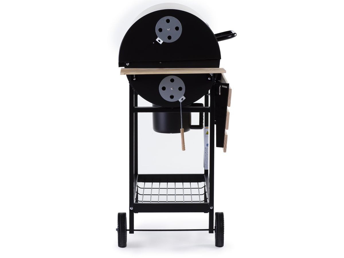 Barbecue charbon de bois "King" - 95 x 63 x 105 cm - Noir