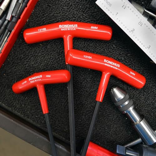 Image of Bondhus 13187 Set of 8 Balldriver and Hex T-handles, sizes 2-10mm
