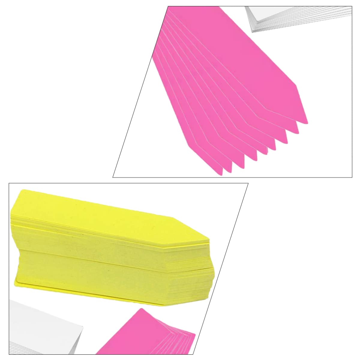 Toddmomy 600pièces Étiquettes De Jardin Colorées De Pour Plantes Plastique Étiquettes Réutilisables Pour Pot Et Jardinage