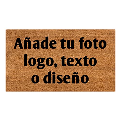 Wanapix | Felpudo Personalizado con Foto, Texto, Nombres, Imágenes etc. | Felpudo Fabricado en Coco Natural con Base Antideslizante | Felpudos Entrada a Casa 70 x 40 cm Cover