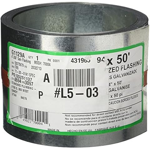 Galvanized Flashing for Roofs and Gutters Cover