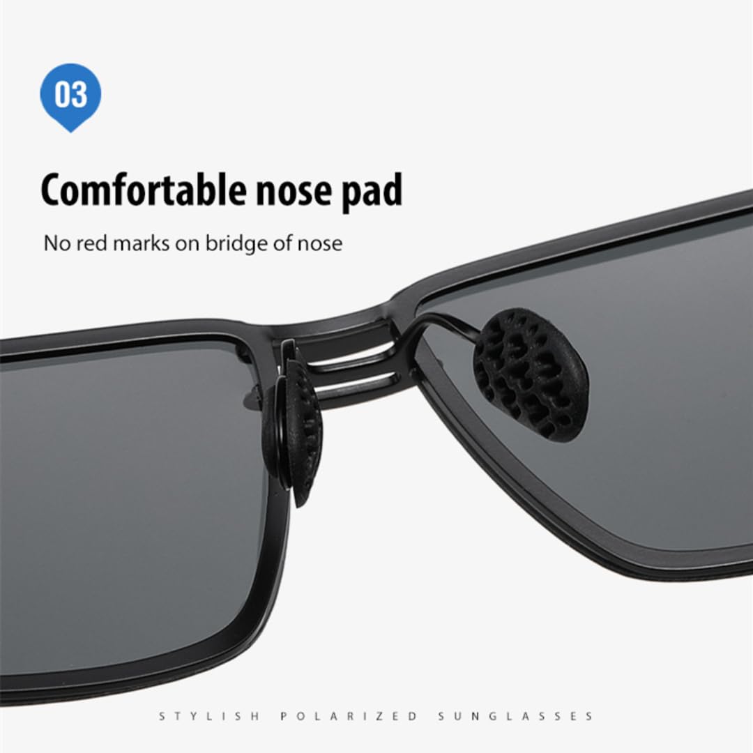 Gafas de sol retro polarizadas para hombre, UV400, para conducir, de lujo, fotocromáticas, con visión nocturna.