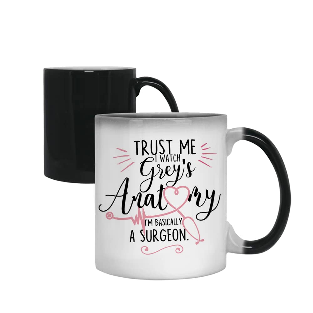 Giftme Trust Me I Watch I'm Basically A Surgeon Birthday Secret Santa Coffee Tea Mug Unique Magic Mug Ceramic Mug.