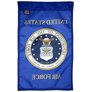 FlagSource U.S. Air Force Nylon Garden Flag, Made in The USA, 18x12" FlagSource US Air Force Nylon Garden Flag Made in The USA 18×12