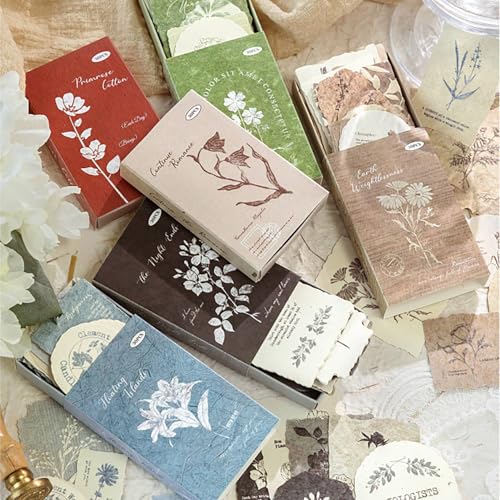 Papier spécial vintage Maxleaf lot de 180 feuilles en relief pour scrapbooking et journal