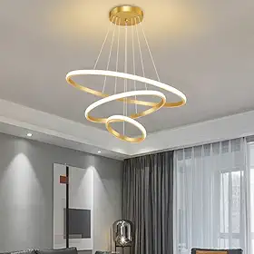 Luminaria de Teto Led, 3 Cores Plafon Luz de Led Sobrepor, Lustre Para Sala Branco Quente e Frio Banheiro Quarto Escritório 127-220V (Americano)