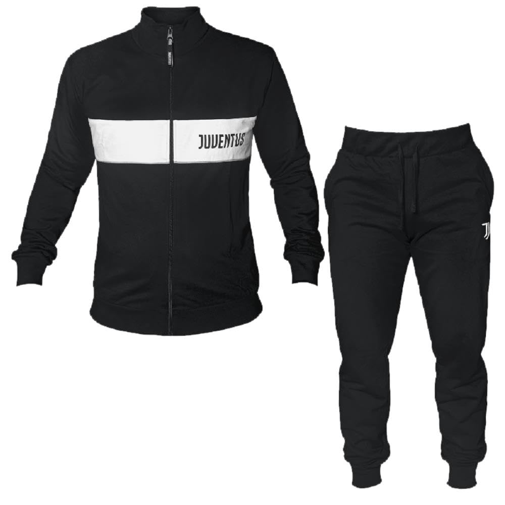 Pigiama *J*U*V*E*N*T*S*F*C* Pigiami Bambino Ragazzo Adulto | Tuta Homewear Ufficiale Personalizzabile Bianco Nera FC PS 46572-BS