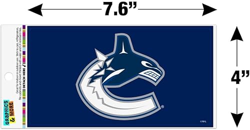 Miniatura 4 de Vancouver Canucks Logo Automotive Car Refrigerador Locker Imán de vinilo