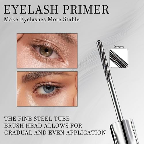 Iron Eye Mascara,3D Curling Eyelash Iron, Waschbare Metal Wand Mascara, 3D Metal, Wimperntusche Wasserfest, Natürlich Wasserdicht Schwarz