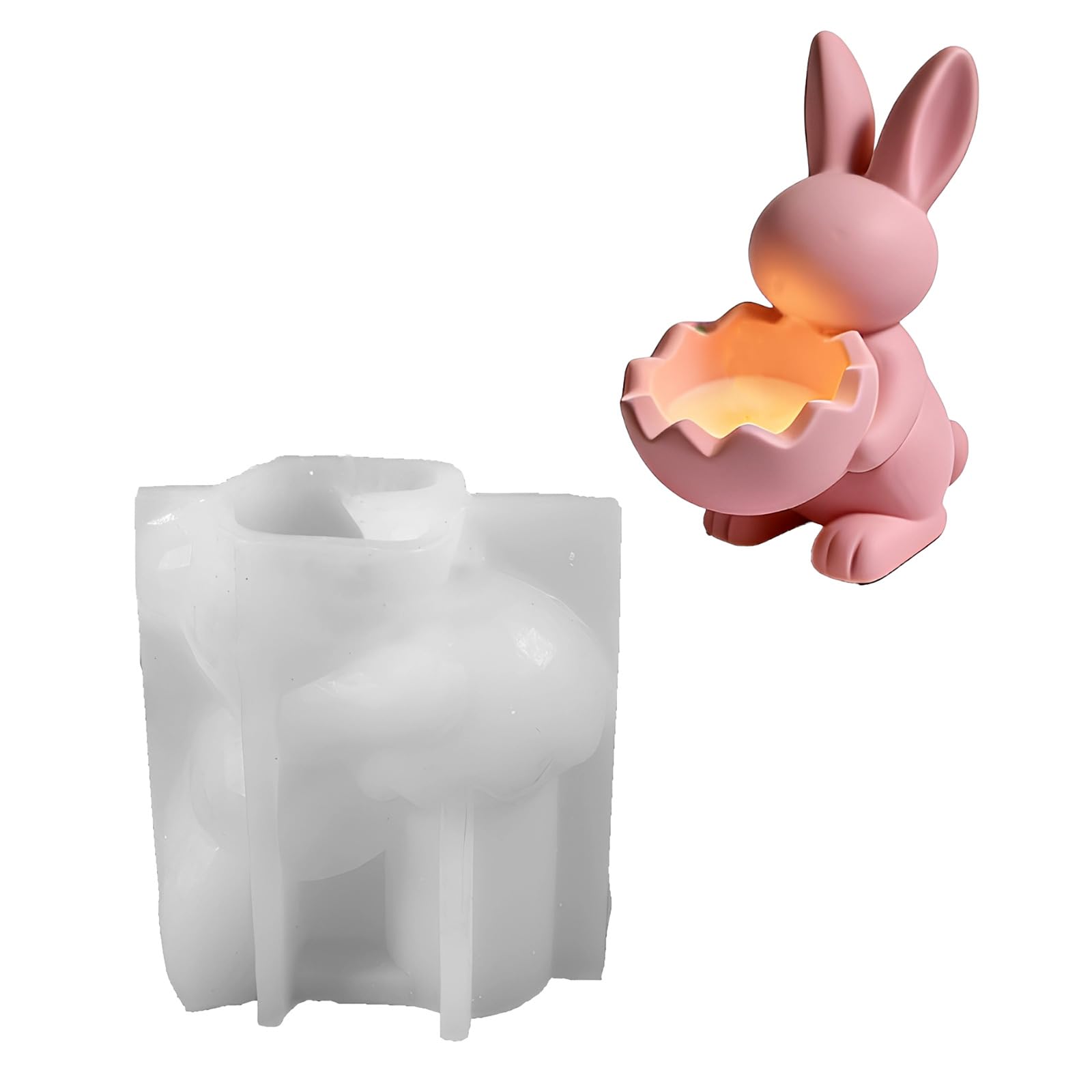 Snorvixre Craft Silicone for Eggs Shell Rabbits Statues Simple Release for Projects Decoration Craft