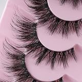 3D Clear Band sztuczne rzęsy kocie oko, puszysta objętość, kręcone kocie oko, naturalny wygląd, wielokrotnego użytku, ręcznie robione, Faux Mink lashes, sztuczne rzęsy, 7 par (D-02)