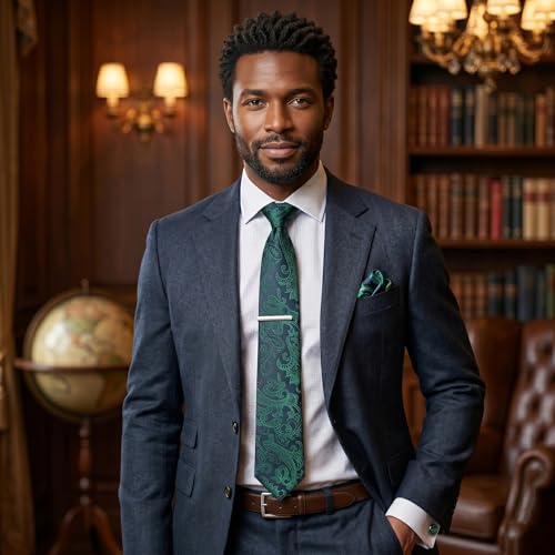 Image of joy alice 70 Colors Ties Set Men Mixed Color Necktie Handkerchief Cufflinks Brooch 3.15 Formal