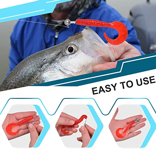 Crappie Jig Heads For Fishing, Round Ball Head Jig Fishing Hooks Unpainted Jig Heads For Bass Crappie Walleye Fishing Jigs Saltwater Freshwater #TOP4